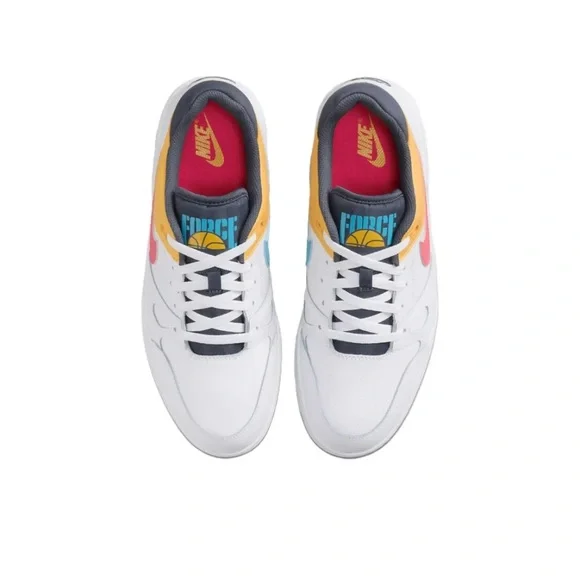 Nike Full Force Low 90's Neon Pack White Blue Pink Men's Shoe HF4846-100 NO LID - Picture 4 of 8